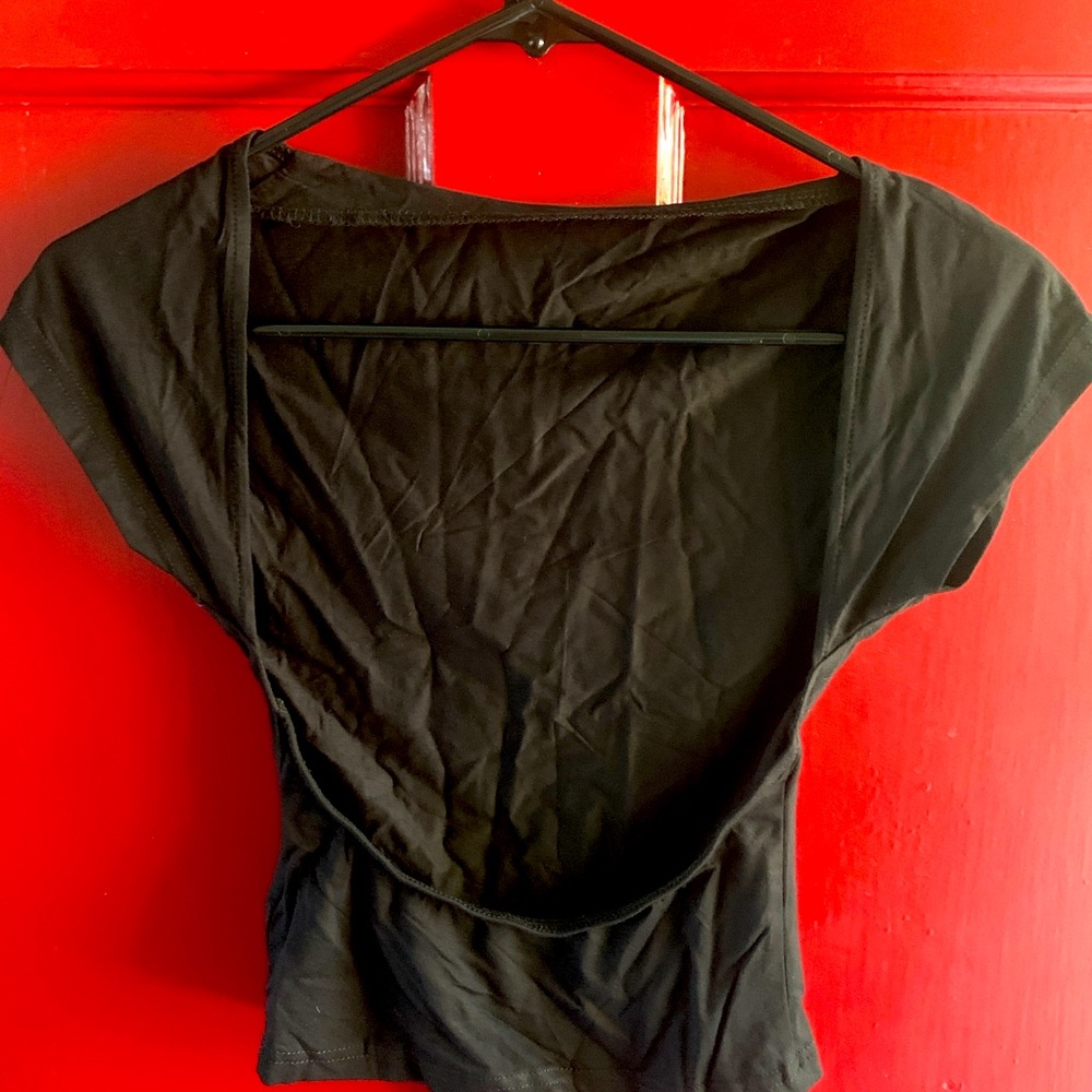 SHEIN XS black backless top